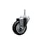 Service Caster 35 Inch Black Polyurethane Wheel Swivel 58 Inch Threaded Stem Caster Service Caster SCC-TS20S3514-PPUB-BLK-58212 - alternate 1